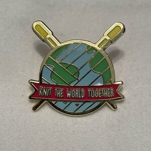 PIN. NWOT. Knit the World Together. Not used. Metal and enamel